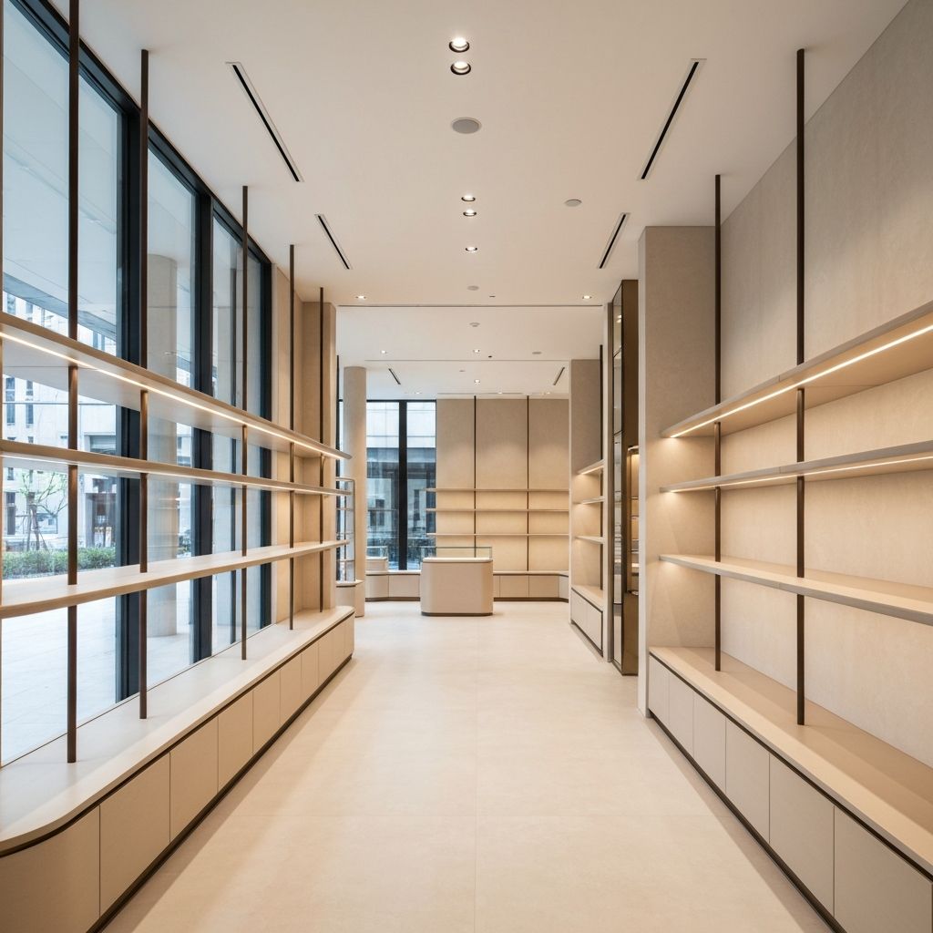 Modern retail storefront interior